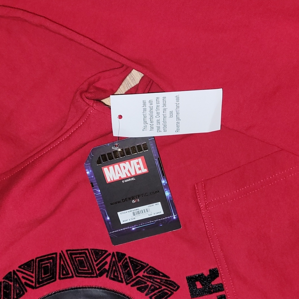 New Black Panther embroidered and textured hoody a de-KRYTIC/MARVEL Collabo... - Picture 4 of 8